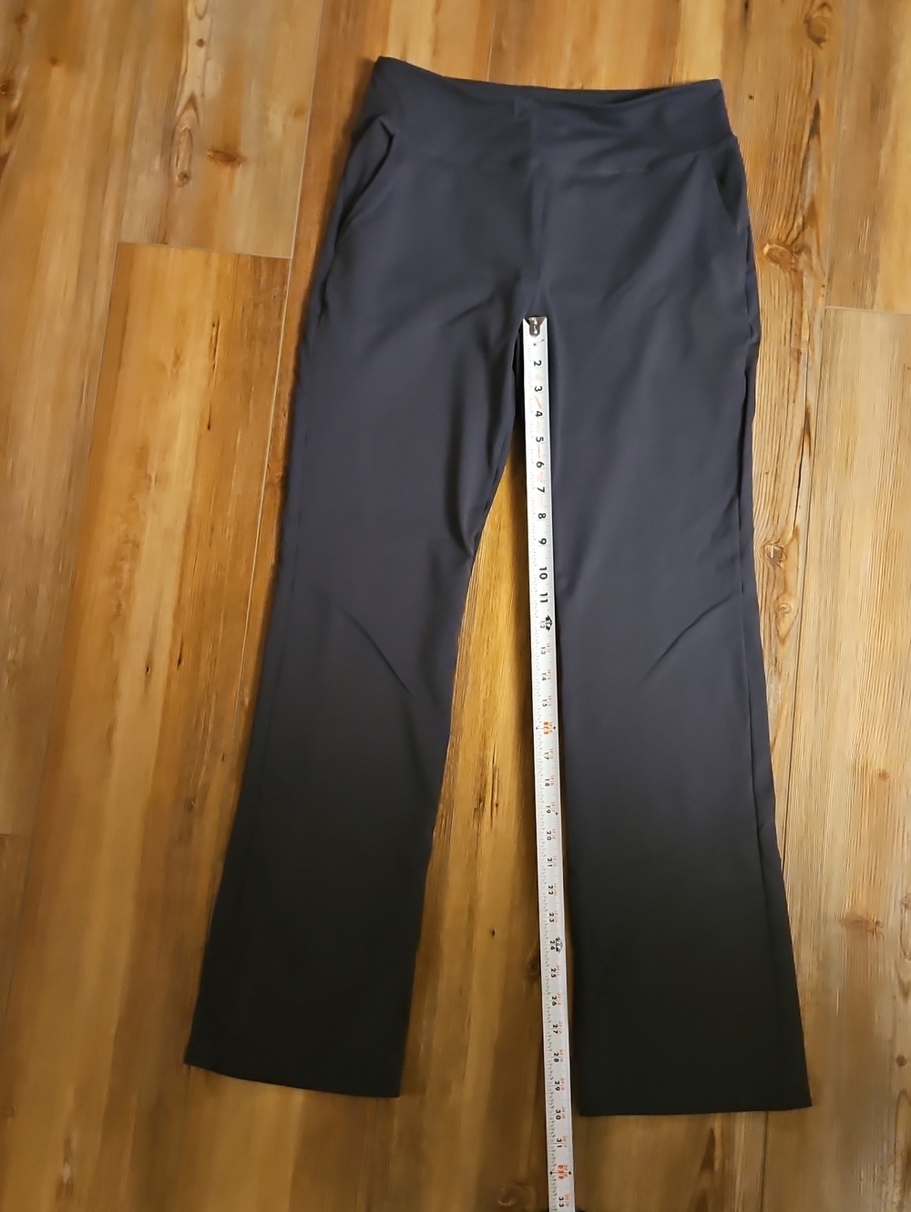 Women's Black Stretch Wide-Leg Pants